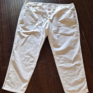 Liz Claiborne classic straight leg pants white